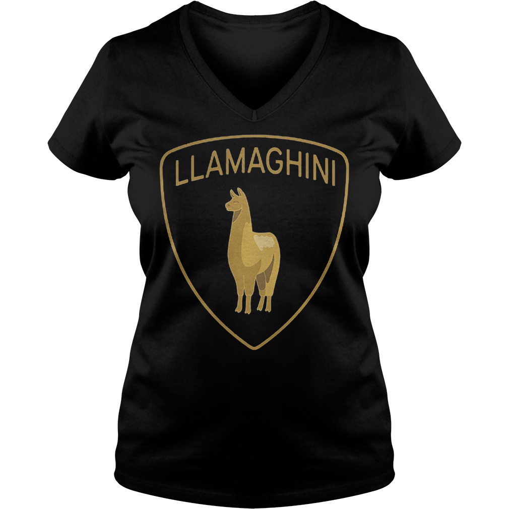 Llama lamborghini Llamaghini shirt 10 Llama lamborghini Llamaghini shirt Ladies V-Neck