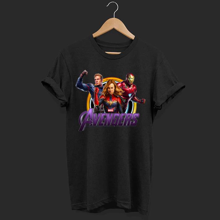 Avenger Endgame Captain Marvel Iron Man and Captain America shirt
