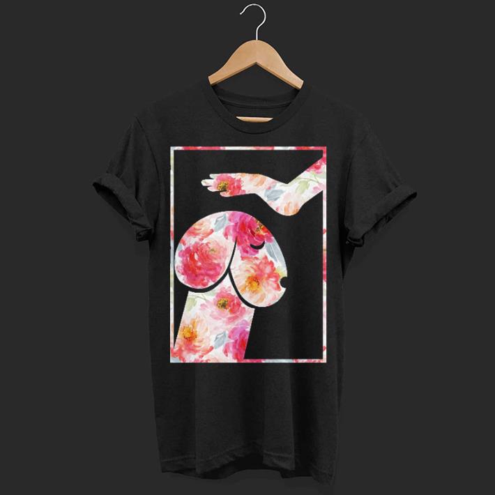 Floral Hand Touch Dachshund head shirt