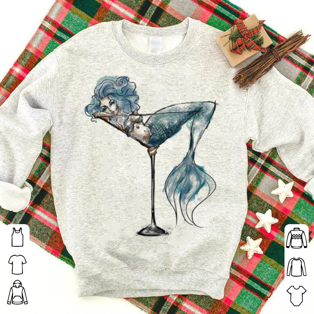 Mermaid in wine glass shirt