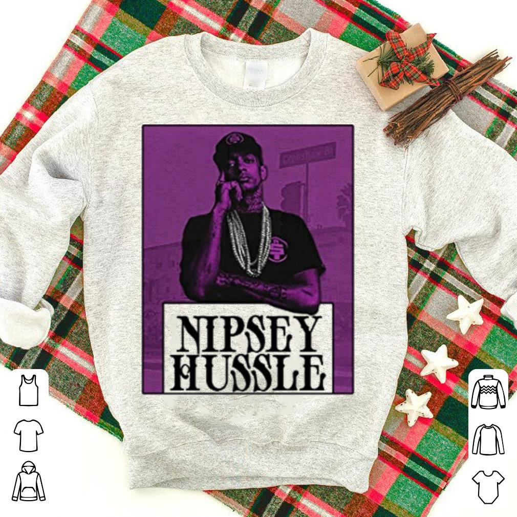 Rip King rapper Nipsey Hussle TMC Logo Marathon shirt