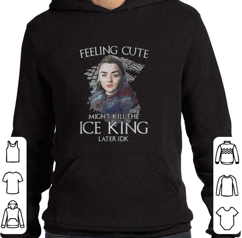 Awesome Arya Stark feeling cute might kill the ice king later idk House Stark shirt