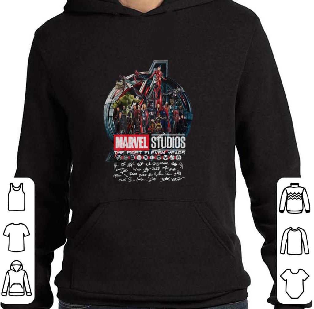 Awesome Marvel Studios the first eleven years all characters signatures Avengers shirt 6 Awesome Marvel Studios the first eleven years all characters signatures Avengers shirt