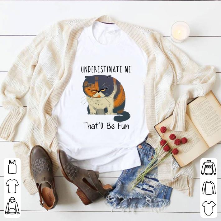 Awesome Pudge the Cat Underestimate me that'll be fun shirt 6 Awesome Pudge the Cat Underestimate me that'll be fun shirt