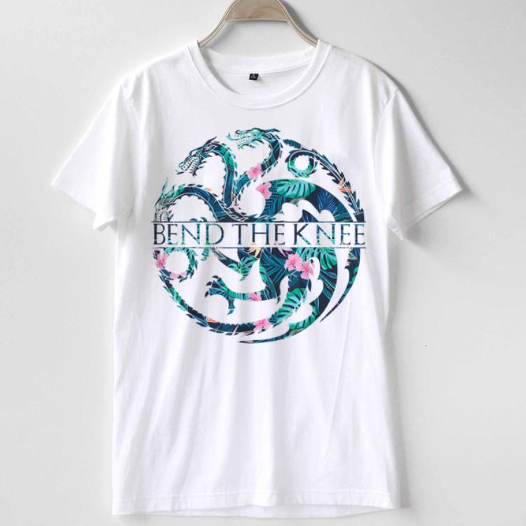 Bend The Knee King Or Queen Throne Dragon Flower shirt
