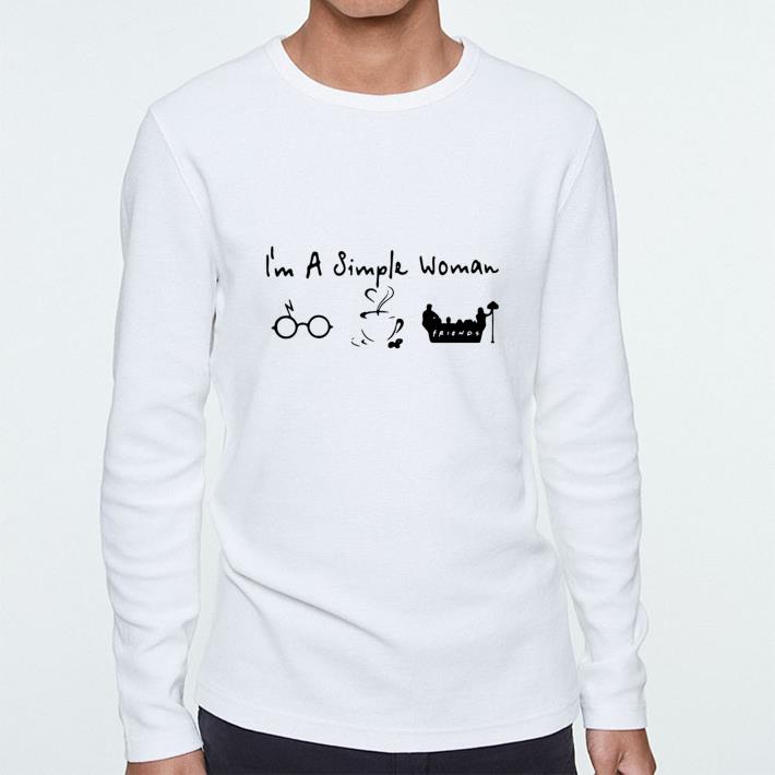 Funny I’m a simple woman I like Harry Potter, Disney and Friends shirt