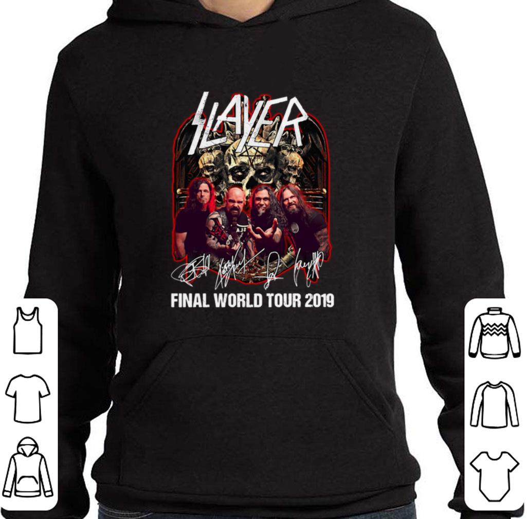 Premium Slayer signatures final world tour 2019 shirt 6 Premium Slayer signatures final world tour 2019 shirt