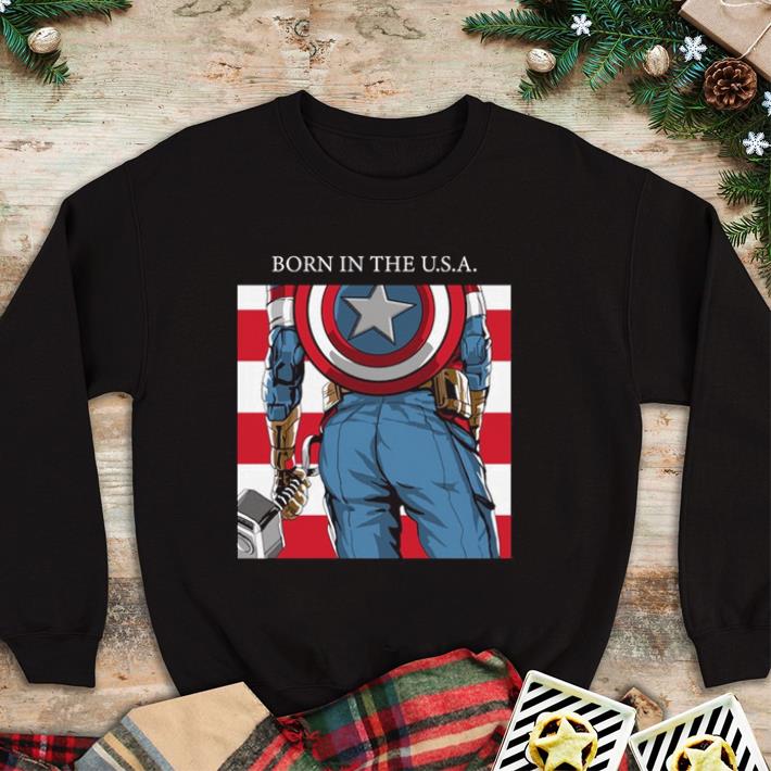 Top Born In The U.S.A. Captain America’s Ass Standard shirt