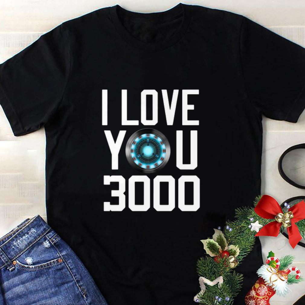 Top Heart I Love You 3000 Dad and Daughter Iron Man Arc reactor shirt