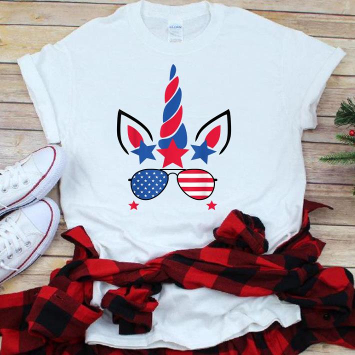 4th Of July Unicorn American Flag Patriotic Gift sjirt