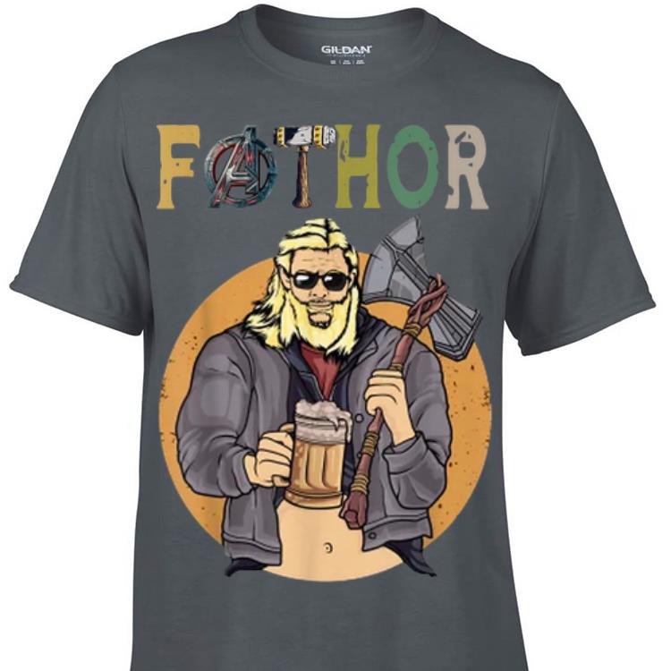 Awesome Marvel Fathor Avenger Like A Dad Drinking Beer shirt shirt