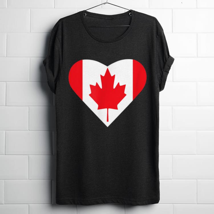 Canada Heart Canada Day Flag shirt