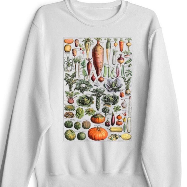 Kitchen Vegetable Identification Reference Chart Botanical shirt