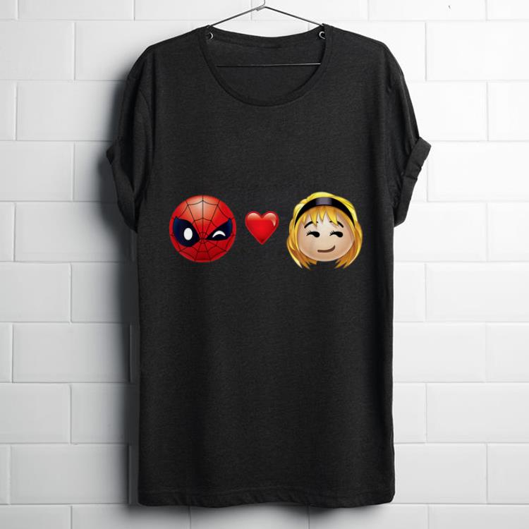 Marvel Spider-man Love Hearts Emoji Graphic shirt