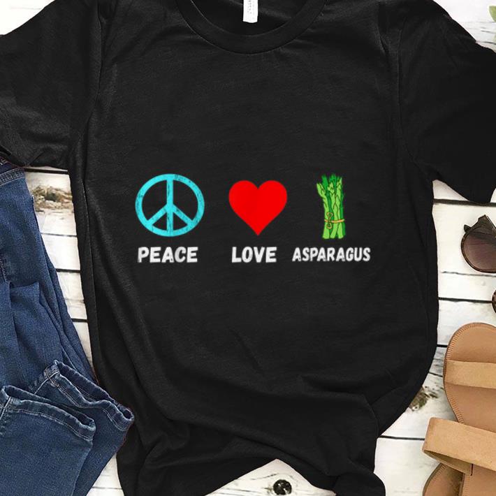 Nice Asparagus Peace Love Plant Based Diet Green Vegetables Shirt