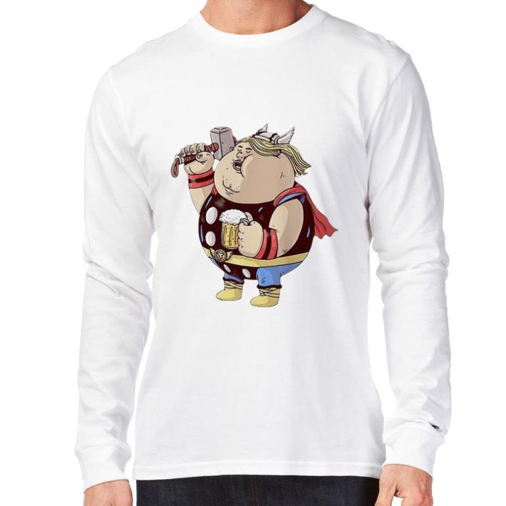 Nice Avengers Endgame Thor fat and beer shirt