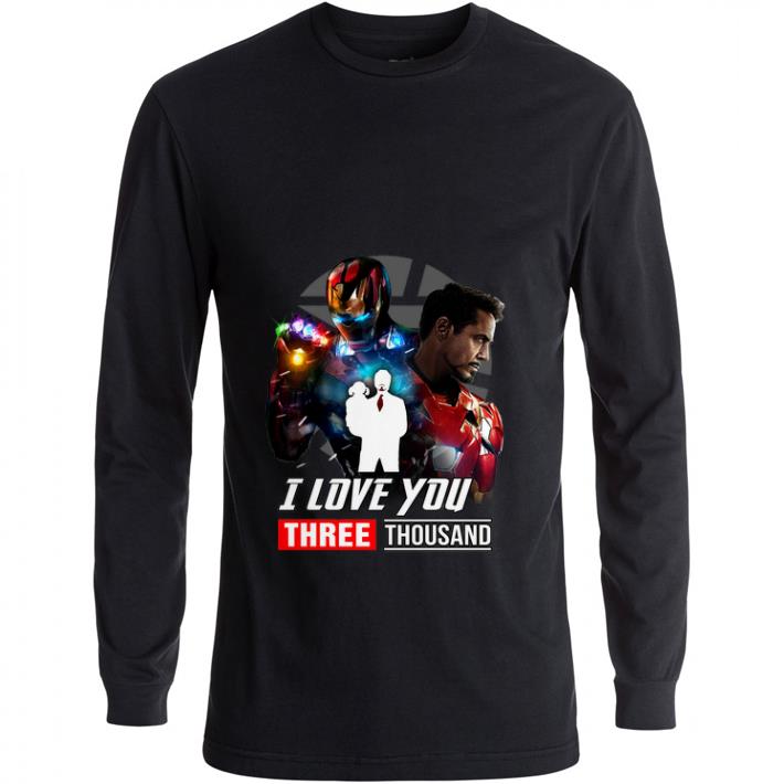 Nice Ironman And Daughter I Love You Three ThouSand shirt