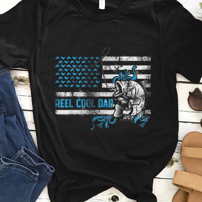 Nice Reel Cool Dad Fishing Father Day American Flag Shirt