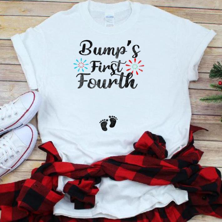 Official Bump's First Fourth 4th Of July Pregnancy Announcement shirt