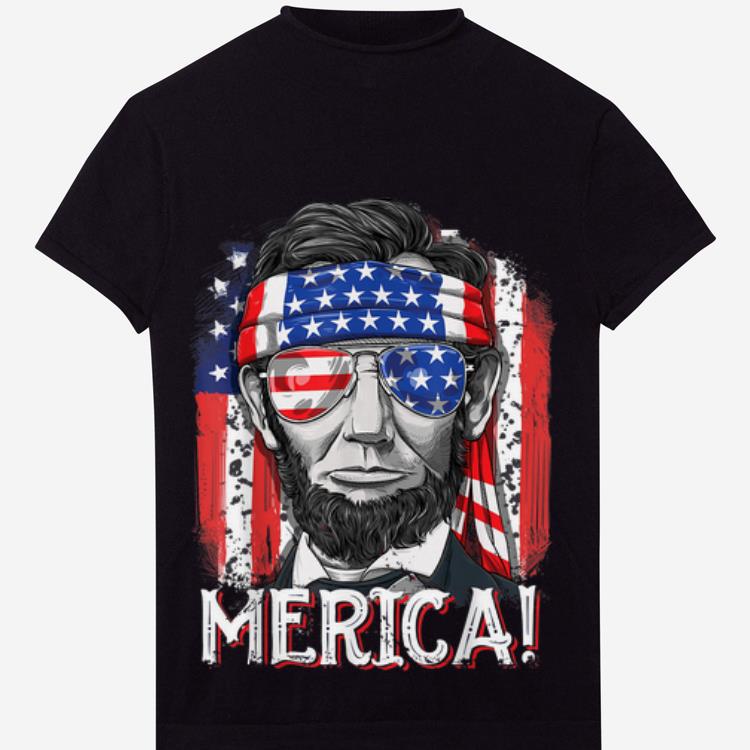 Official Lincoln 4th Of July Merica American Flag Gifts Shirt