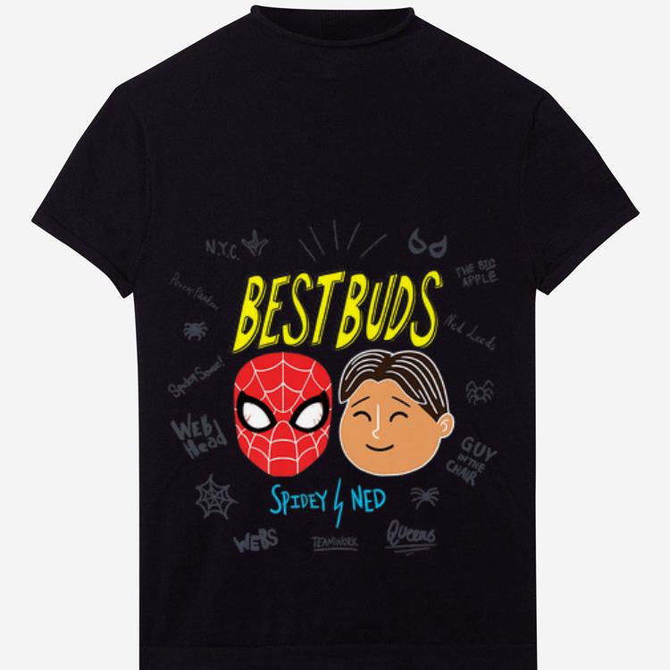 Official Marvel Spider-man Far From Home Spidey Ned Best Buds Shirt