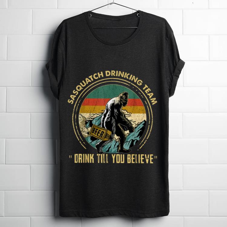 Original Bigfoot Sasquatch Drinking Team Drink Vintage Shirt