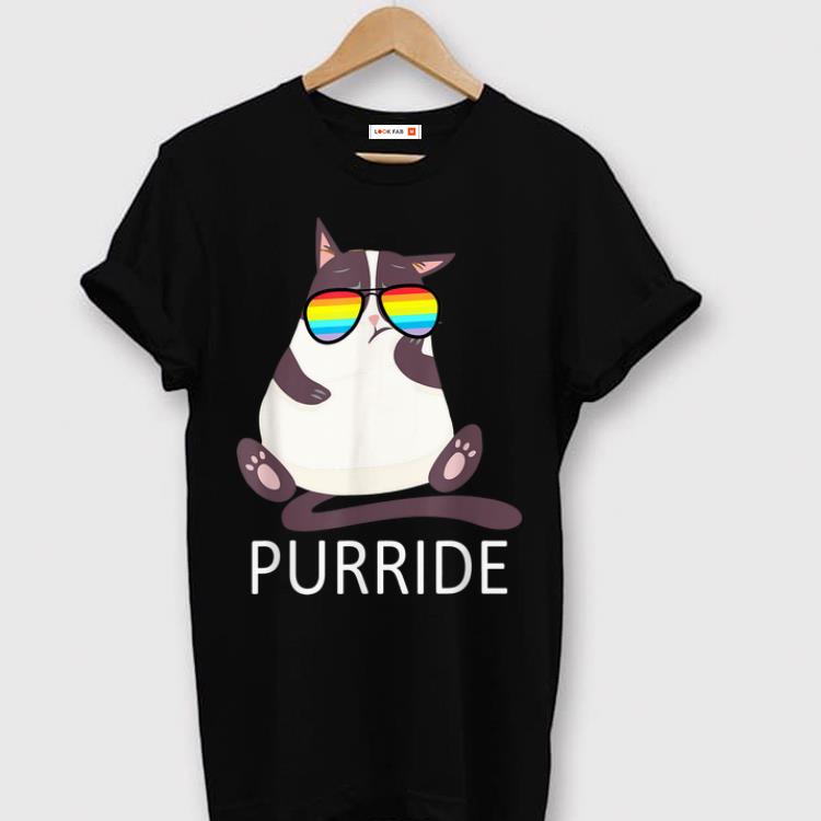 Original Purride LGBT Cat Gay Lesbian Pride shirt