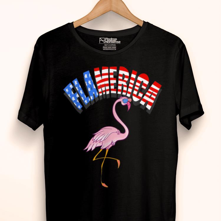 Premium Flamerica Cute Flamingo Lovers US America Holiday 4th Of July shirt