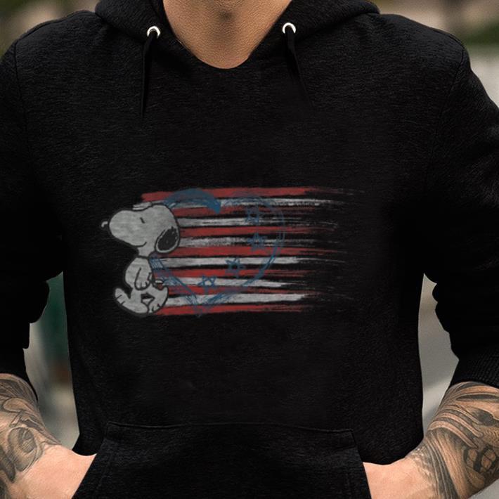 Premium Peanuts Snoopy American Flag Happy Independence Day shirt