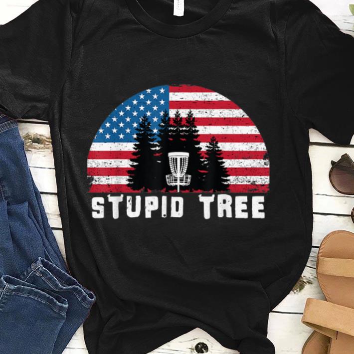 Stupid Tree Golf Usa Flag Independence Day 4th Of July shirt