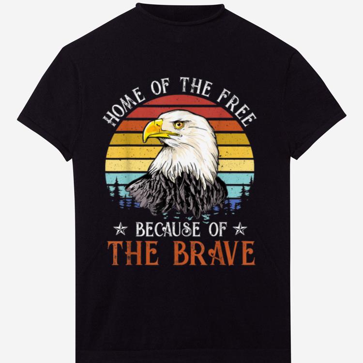 Top Bald Eagle 4th Of July Home Of The Free America Independence Day shirt