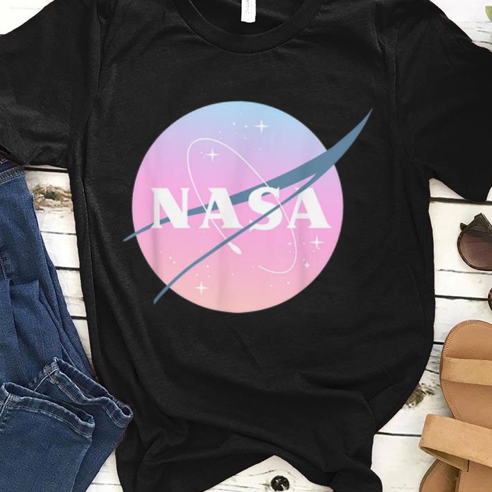 Awesome NASA Pastel Rainbow Classic Logo Graphic shirt