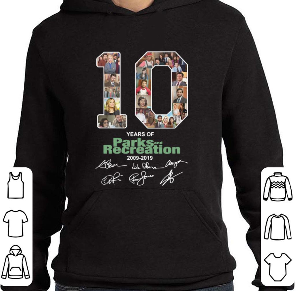 Funny 10 Years Of Parks and Recreation 2009-2019 signatures shirt