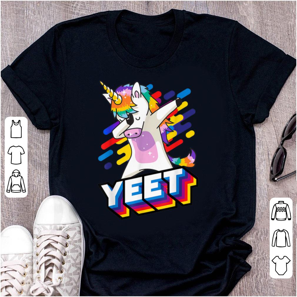 Official Celebration Yeet Colorful Dabbing Dancing Unicorn shirt