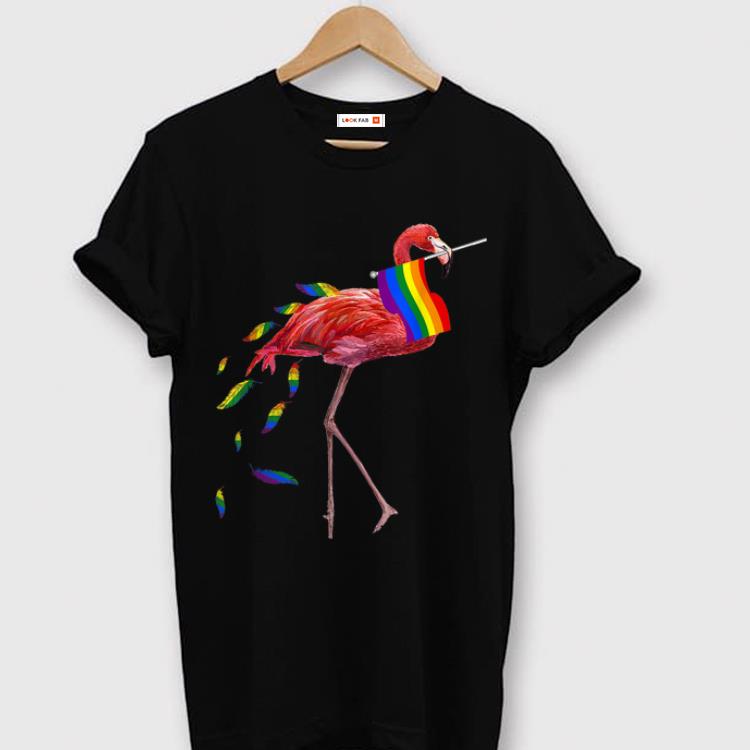 Premium Gay Pride Pink Flamingo LGBT Pride Month shirt