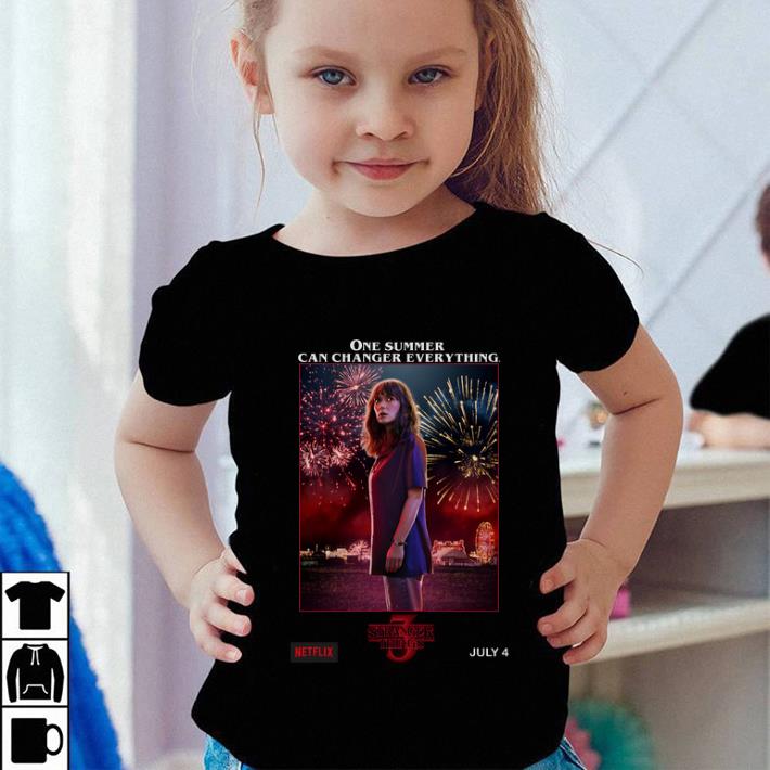 Premium Joyce Byers Stranger Things 3 one summer can change everything shirt