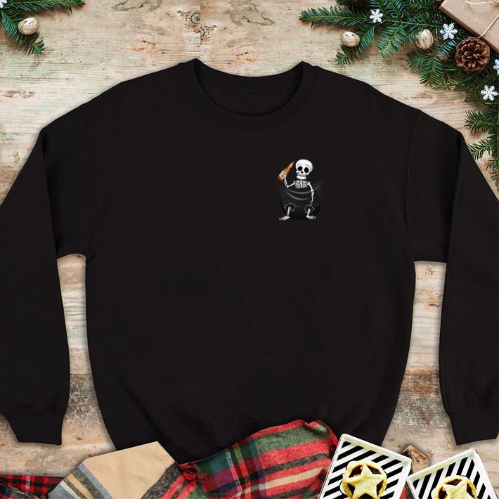Premium Miller Lite Skeleton in pocket shirt 6 Premium Miller Lite Skeleton in pocket shirt