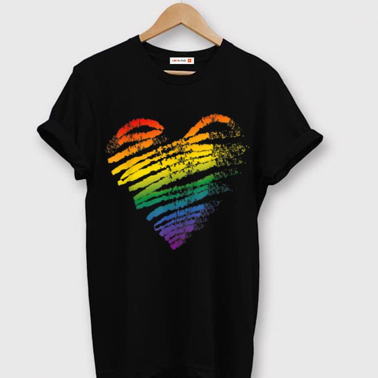 Premium Monatsgeschenk LGBT Pride Heart Flag Gay Pride shirt