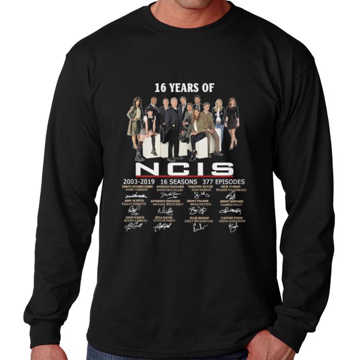 Top 16 years of NCIS 2003-2019 16 seasons signatures shirt 6 Top 16 years of NCIS 2003-2019 16 seasons signatures shirt