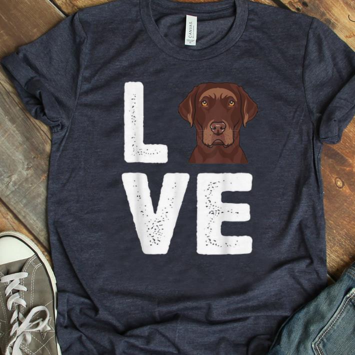 Top Chocolate Labrador I Love My Chocolate Lab shirt