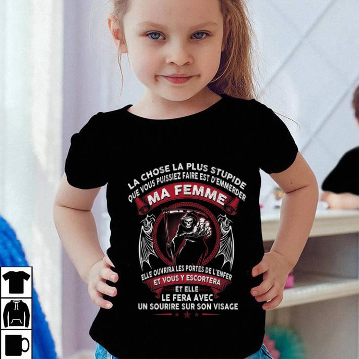 Top Death god La chose la plus stupide que vous puissiez faire est shirt