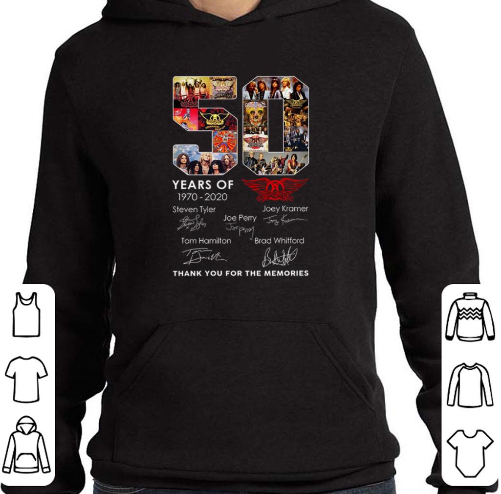 Awesome 50 years of Aerosmith 1970-2020 Signatures Steven Tyler shirt