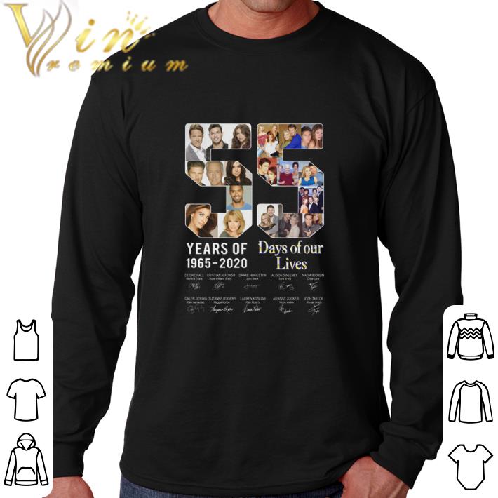 Awesome 55 years of Days of Our Lives 1965-2020 signatures shirt