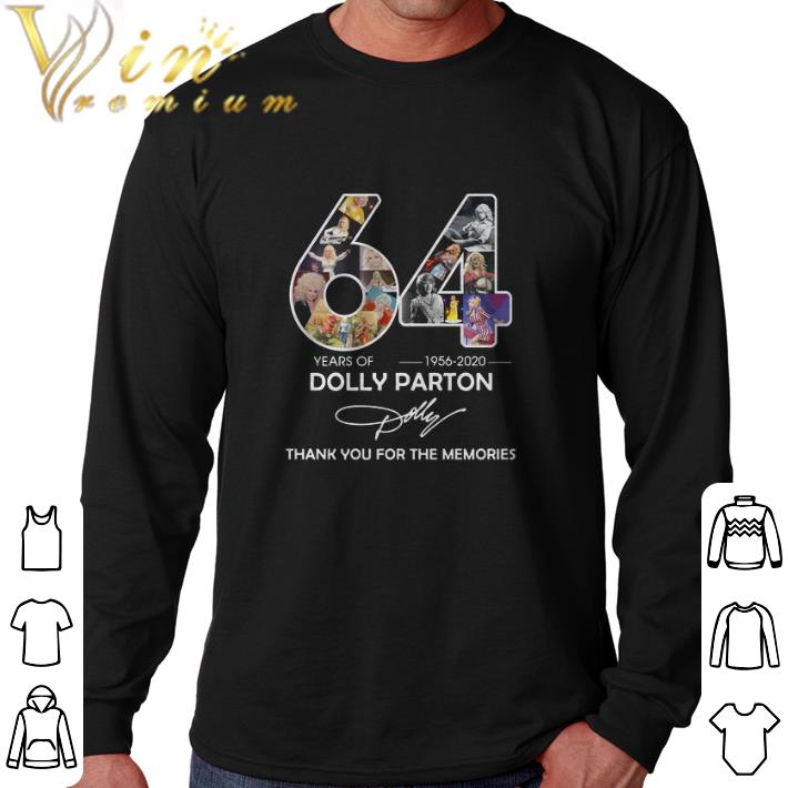 Awesome 64 Years Of Dolly Parton 1956-2020 Thank You For The Memories.png
