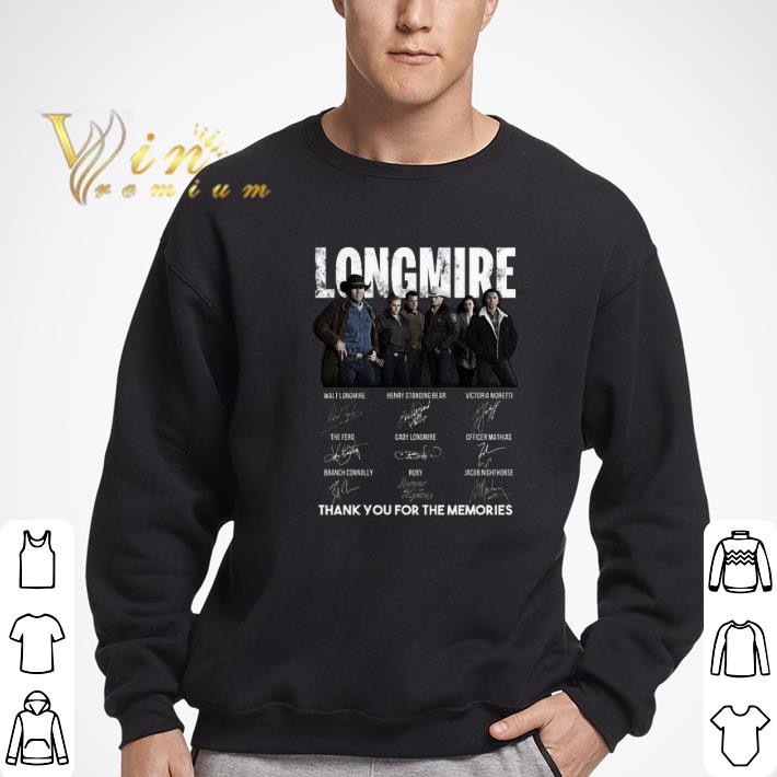 Awesome Thank you for the memories-Recovered Longmire signatures shirt 6 Awesome Thank you for the memories-Recovered Longmire signatures shirt