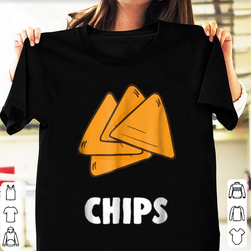 Beautiful Couple Matching Halloween Costumes Chips shirt