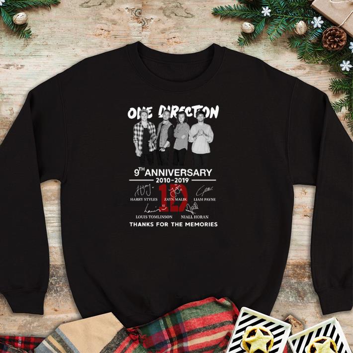 Hot One Direction 9th anniversary 2010-2019 thanks for the memories shirt