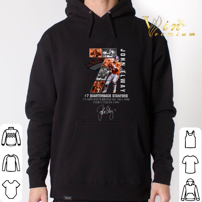 Nice 7 John Elway Quarterback Stanford years with Broncos 1983-1998-Recovered shirt 6 Nice 7 John Elway Quarterback Stanford years with Broncos 1983-1998-Recovered shirt