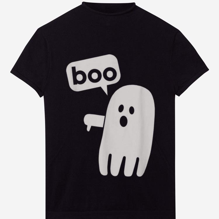 Nice Boo Ghost With Thumbs Down Funny Halloween shirt