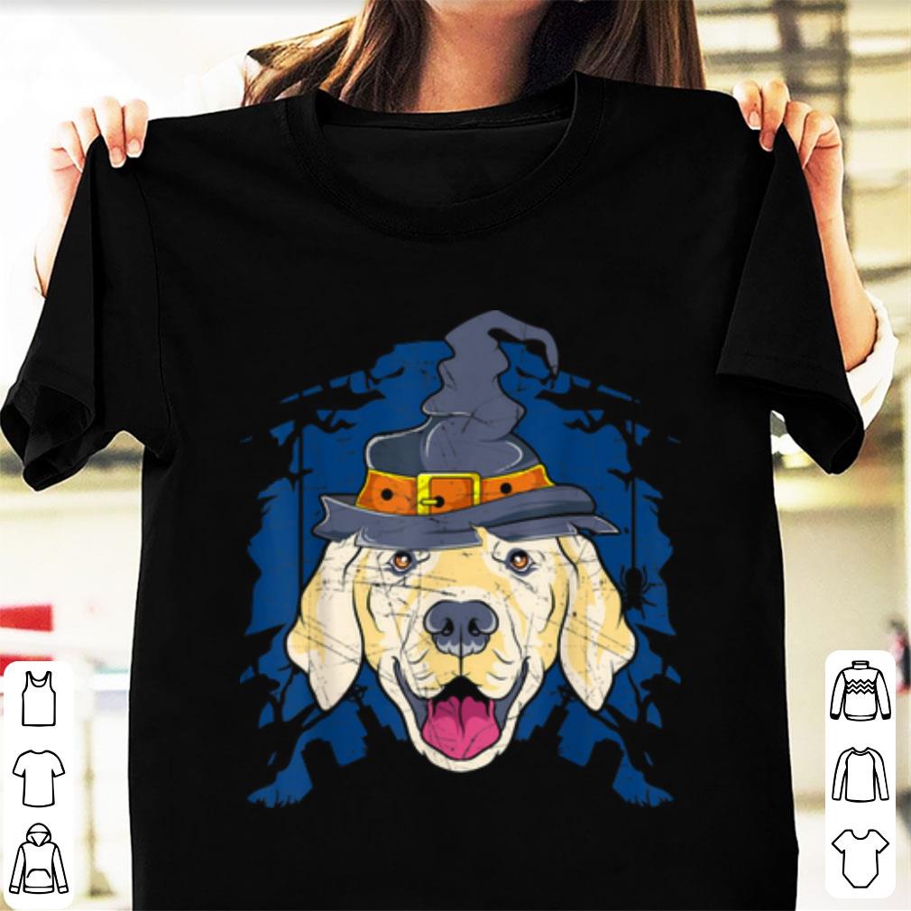 Nice Golden Retriever Witch Funny Halloween Gifts Dog Lover Women shirt